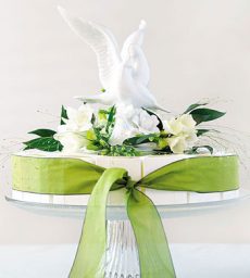 Glazed Doves And Flowers