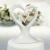 double heart cake topper