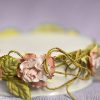 Paper Rose Vine Porcelain Base