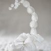Vintage Glitter Flower Side Arch Porcelain Base