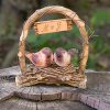 "A Love Nest" - Love Birds In Archway Cake Topper