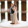 A Sweet Embrace – Bride Embracing Groom Couple Figurine