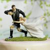 Love Tackle Bride And Groom Cake Topper