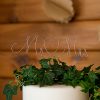 Mr. & Mrs. Twisted Wire Cake Topper - Silver
