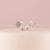 cat figurine Grey and White