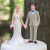 Woodland Groom Porcelain Figurine Wedding Cake Topper