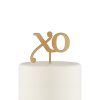 XO Acrylic Cake Topper - Metallic Gold