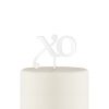 XO Acrylic Cake Topper - White