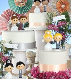 Kokeshi Cake Top Set