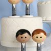 Kokeshi Groom Figurines