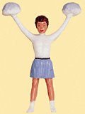 Cheerleader With Pom Poms