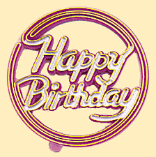 Happy Birthday Circle Plaque