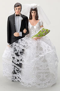 White Bride And Groom