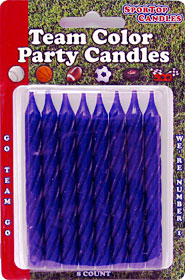Team Color Candles Purple