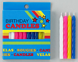 Spiral Candles Green