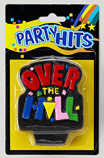 Over The Hill Candle Plaque