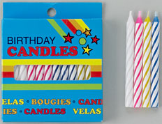 Striped Candles Green