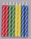 Brite Stripe Candles