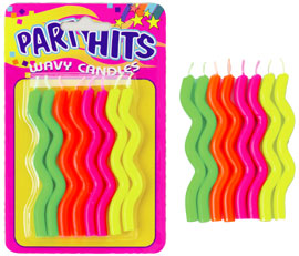 Neon Wavy Candles