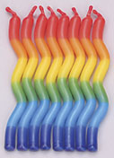 Tye-Dye Wavy Candles