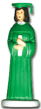 Boy Grad Green Robe