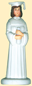 Girl Grad White Robe
