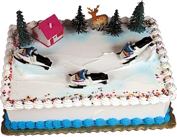 Snowmobiles Cake Kit