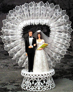 Bride And Groom Lace Heart