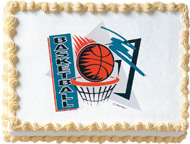 Basketball Edible Image