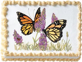 Butterflies Edible Image