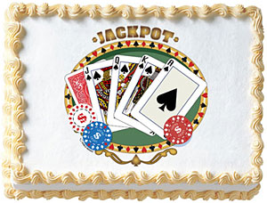 Poker Edible Image