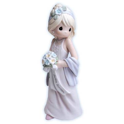 Let Your Heart Give You Joy Precious Moment Wedding Cake Topper