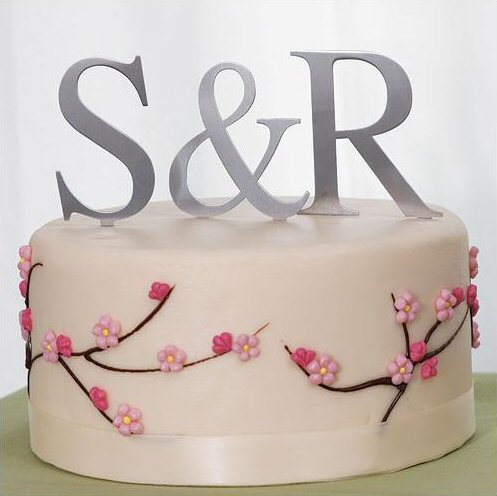 Brushed Silver Monogram 3""