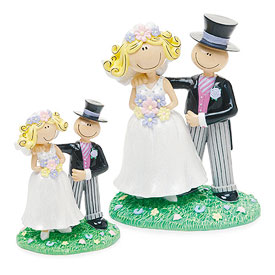 Comical Bride And Groom 4""