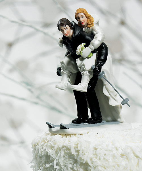 Winter Skiing Couple